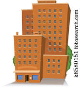 Cartoon Big Building Cartoon Big Building