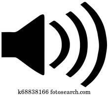 speaker icon on white background speaker icon on white background