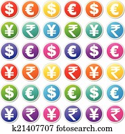 Vector money icons