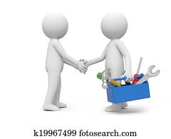 איש, עם, עבד