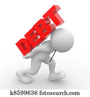 Debt concept Debt concept