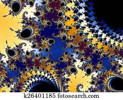 Decorative fractal background 