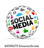 social, mídia, esfera