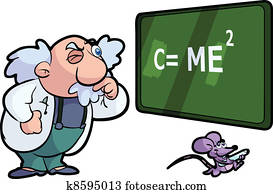 מדע, פרופסור, עם, עכבר