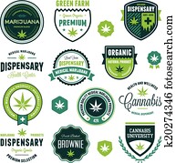 מריחואנה, מוצר, מדבקות