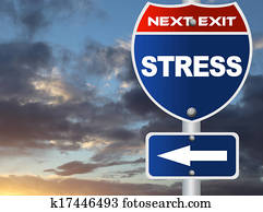 Stress road sign Stress road sign