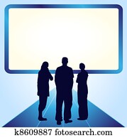 אנשים ב, חזית, של, ה, הקרן