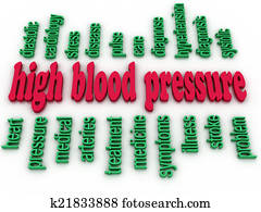 3d image High blood pressure e concept word cloud background 3d image High blood pressure e concept word cloud background