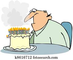 Cake With Too Many Candles Cake With Too Many Candles