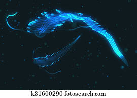 Deep sea illuminating creature Deep sea illuminating creature