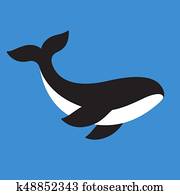 Orca killer whale icon Orca killer whale icon