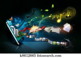 Smart phone concept Smart phone concept