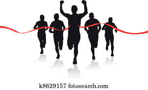 a group of runners a group of runners