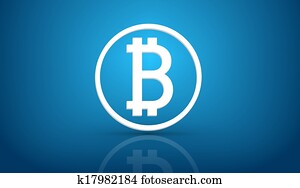 bitcoin, blue háttér