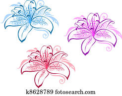 lilie, blumen lilie, blumen