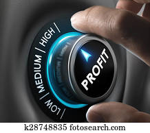 lucro, finanças, conceito