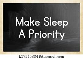 make sleep a priority