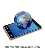 network earth on smart phone network earth on smart phone