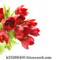 Oil painting of tulips Oil painting of tulips