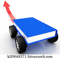 On race cars in the world of knowledge concept