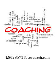 Red Caps Coaching Word Cloud Scribbled