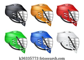 Set of Lacrosse Helmets Set of Lacrosse Helmets