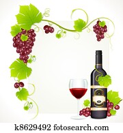 Wine Bottle with Glass Wine Bottle with Glass