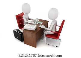 3d man, business meeting, job interview 3d man, business meeting, job interview