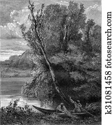 Bruyas Museum in Montpellier, vintage engraving.