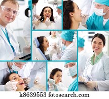 Dentist and patient Dentist and patient