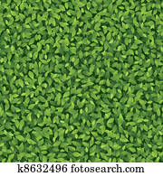 Green leaves pattern
