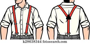homem, com, suspenders