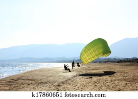 Learning how to do paragliding