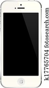 White Smart Phone, iphone, cell phone : Vector illustration. White Smart Phone, iphone, cell phone : Vector illustration.