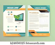 Abstract Vector Brochure Template. Abstract Vector Brochure Template.