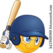 Baseball batter emoticon