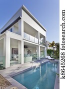 Modern house with swimming pool Modern house with swimming pool