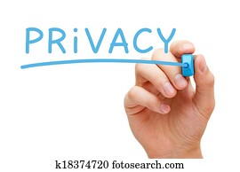Privacy Blue Marker
