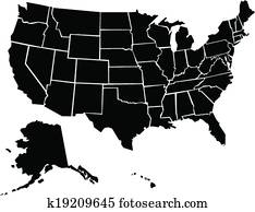 ארצות הברית, מפה