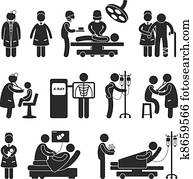 doktor, krankenschwester, chirurgie, klinikum doktor, krankenschwester, chirurgie, klinikum