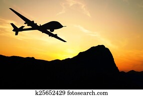 Drone silhouette Drone silhouette