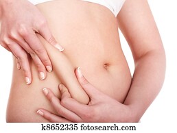 Fat female body part.