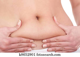 Fat female body part.