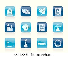 funeral and burial icons funeral and burial icons