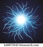 Lightning flash light thunder spark on transparent background. Lightning flash light thunder spark on transparent background.