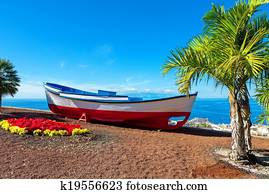 Old boat. Puerto de Santiago, Tenerife, Spain