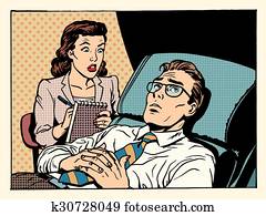 psychologist female patient male sympathy