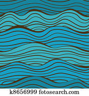 Seamless sea waves pattern Seamless sea waves pattern