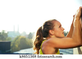 Traceur Participating In Parkour Climbing
