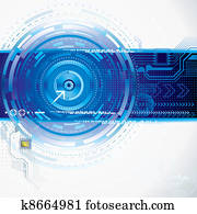 abstrakt, technologie abstrakt, technologie